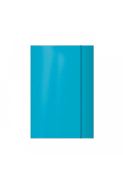 MC Micostore Mapa carton Office Cover, plastifiata, cu elastic, A4, turcoaz