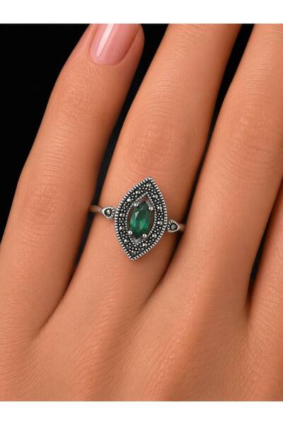 ArgintBijuterii 925 silver ring with marcasite