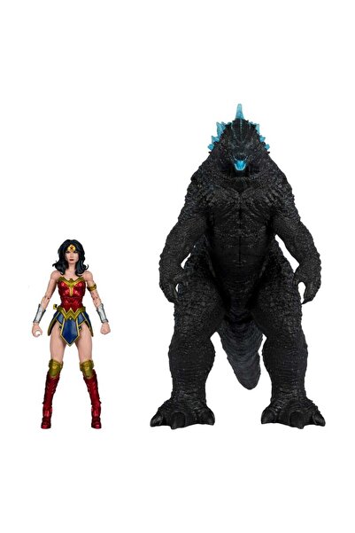 OEM Figurine set DC Multiverse Wonder Woman 18 cm si Godzilla 30 cm, multicolor