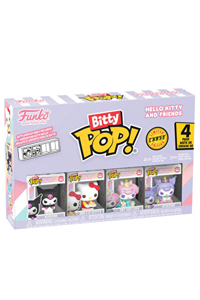 OEM Set 4 Mini Figurine Funko, Bitty Pop, Sanrio, Hello Kitty, Kuromi, 2, 3 cm