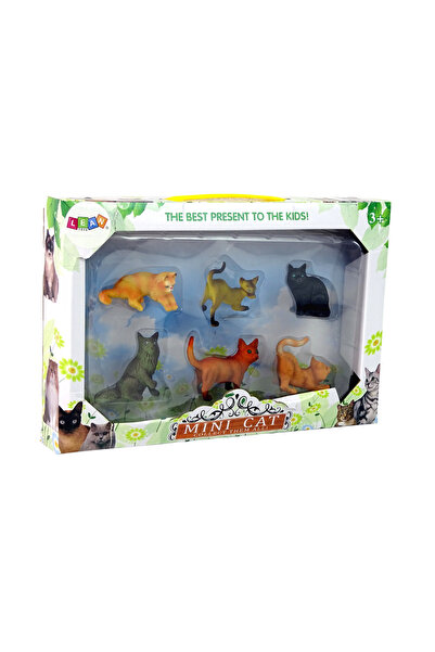 OEM Set figurine pisici, Lean Toys, 6 buc