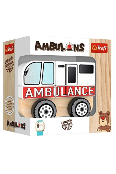 OEM Ambulanță din Lemn TREFL - Jucărie Educativă pentru Copii 2+