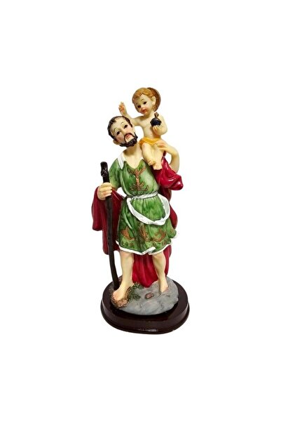 OEM Figurină Sacramentară Sfântul Cristofor, patronul creștinilor, 21,5 cm
