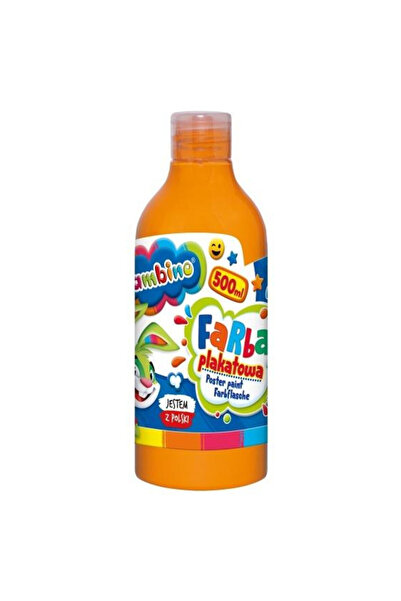 OEM Bambino Vopsea tempera portocalie 500 ml – ST-MAJEWSKI, sigură pentru copii
