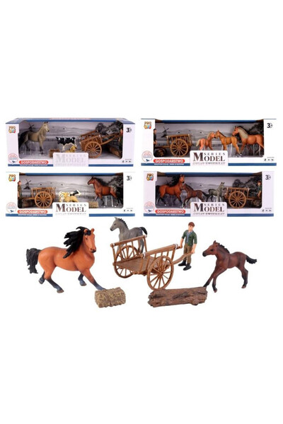 OEM Set de Figurine Pro Kids – Fermă cu Cai și Accesorii 3+