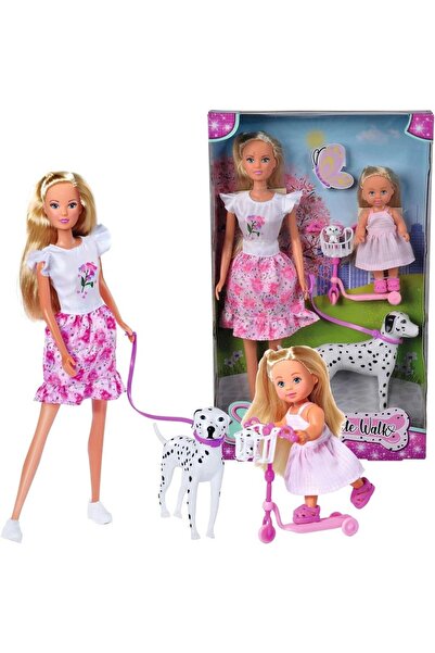 OEM Steffi și Evi cu dalmatianul - Set de joacă Simba pentru copii 3+