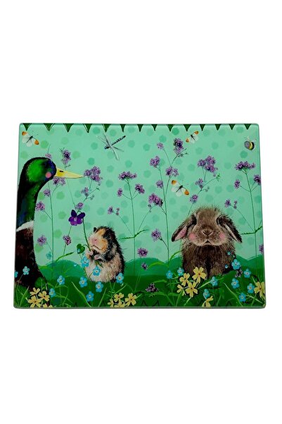 OEM Tocator decorativ din sticlă Animale 30x40 cm Alex Clark