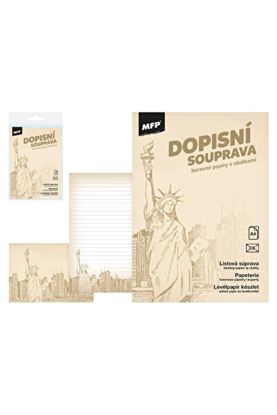OEM MFP Papetarie Lux Set 10 coli A4 + 5 plicuri C6 în mapă