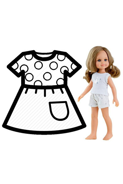 OEM Pijama elegantă pentru păpuși de 32 cm - Paola Reina, calitate excelentă,...