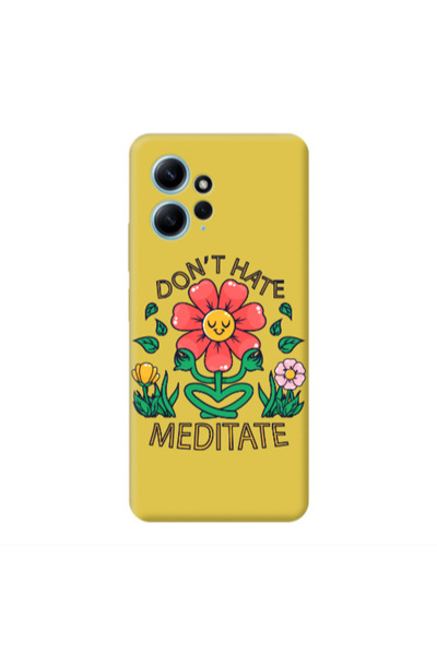 Other Xiaomi Redmi Note 12 4G Meditate Yellow Colored Silicone TPU Θήκη