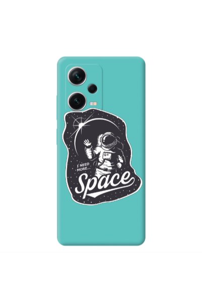 Other Xiaomi Poco X5 I need more spacee Turquoise Colored Silicone TPU Θήκη