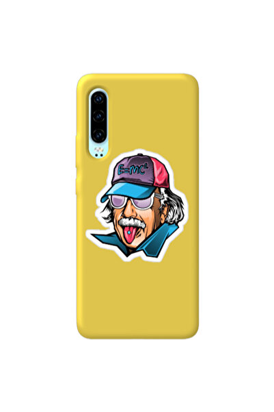 Other Huawei P30 Einstein Yellow Colored Silicone TPU Θήκη