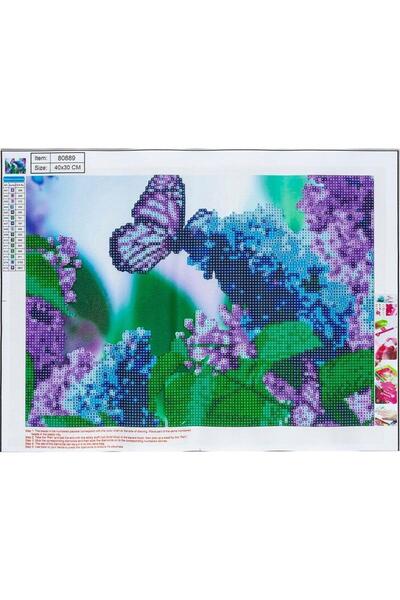 Centrum Set de artizanat, Centrum, Mozaic 5D, Model fluture, 30x40cm, Multicolor