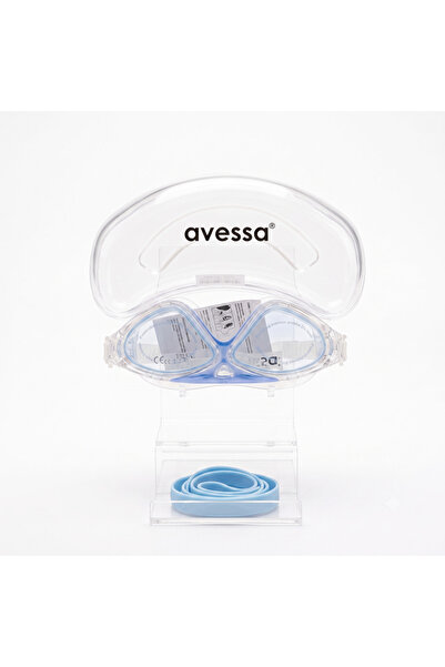 AVESSA 8170 Silicone Adjustable Swimming Goggles Blue
