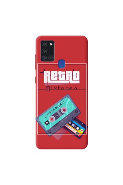 Other Samsung A21S Mixtapes Red Colored Silicone TPU Θήκη