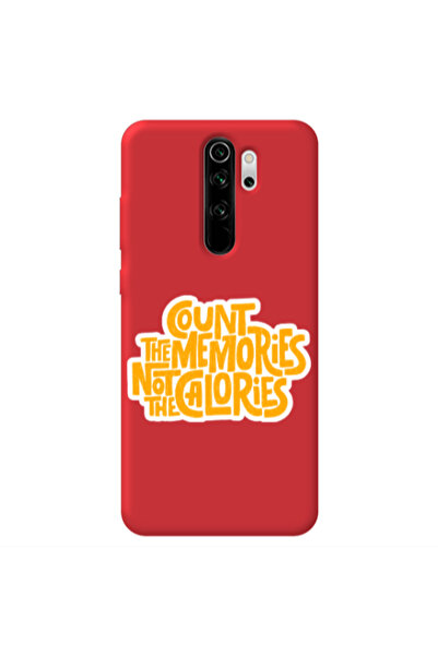 Other Xiaomi Redmi Note 8 Pro Count the memories not the calories Red Colored...