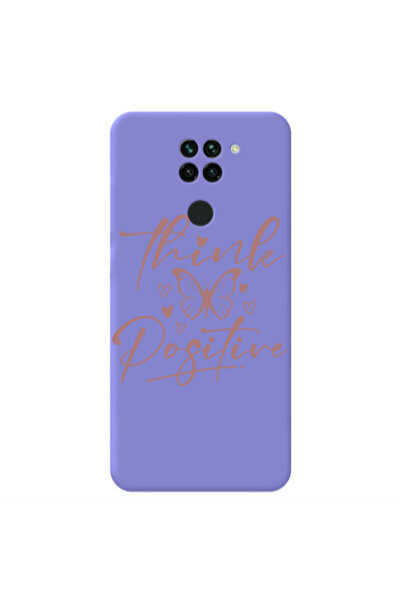 Other Xiaomi Redmi Note 9 Think Positive Purple Colored Silicone TPU Θήκη