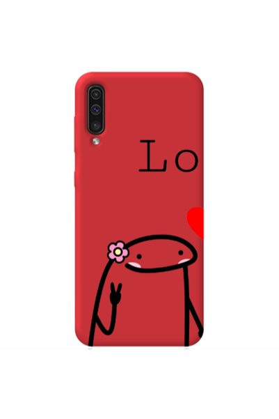 Other Samsung A70 Love 1 Red Colored Silicone TPU Θήκη