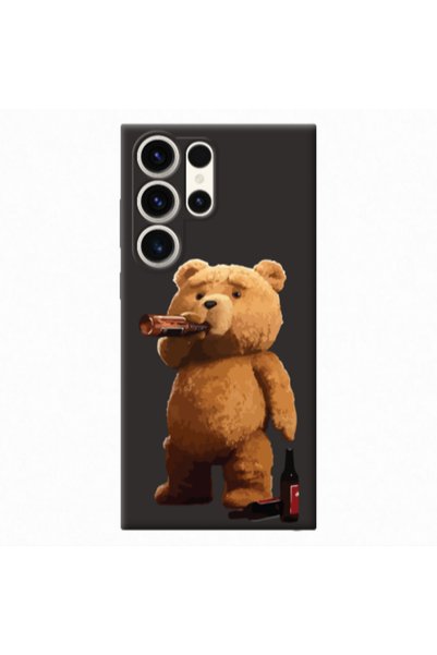 Other Samsung S23 Ultra Beer Time Black Colored Silicone TPU Θήκη