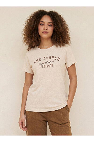 Lee Cooper Relaxed Fit Cotton T-shirt with Logo Print