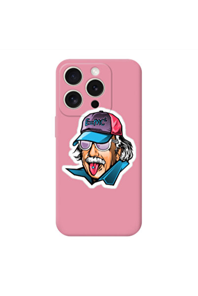 Other Apple iPhone 15 Pro Einstein Pink Colored Silicone TPU Θήκη