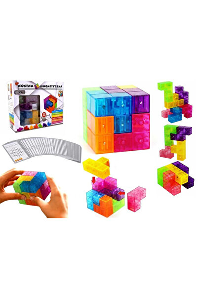 OEM Set de constructie Pro Kids, cuburi magnetice, multicolor, 0x16x19cm