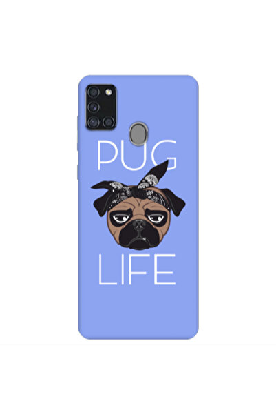 Other Samsung A21S Pug Life Light Purple Colored Silicone TPU Θήκη