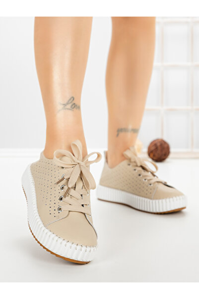 Buonarotti Pantofi sport dama bej Galenia