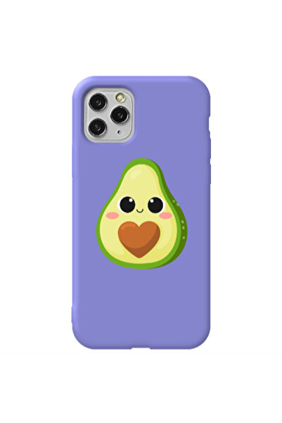 Other Apple iPhone 11 Pro Baby avocado Purple Colored Silicone TPU Θήκη