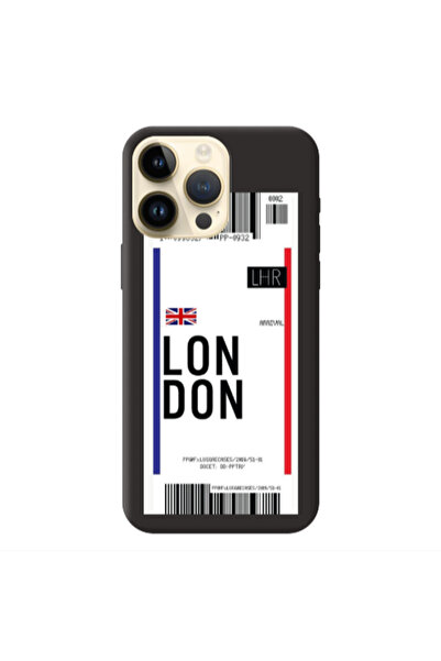 Other Apple iPhone 13 Pro Max London Arrival Black Colored Silicone TPU Θήκη