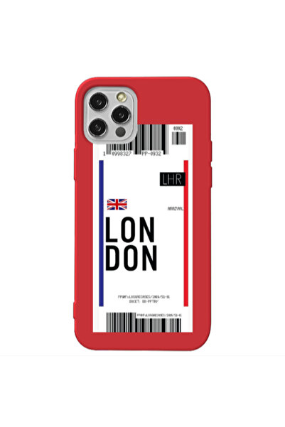 Other Apple iPhone 13 Pro London Arrival Red Colored Silicone TPU Θήκη