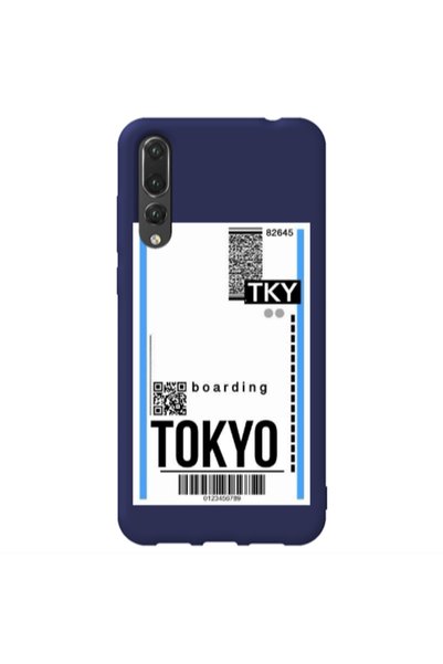 Other Huawei P20 Pro Tokyo Boarding Dark blue Colored Silicone TPU Θήκη