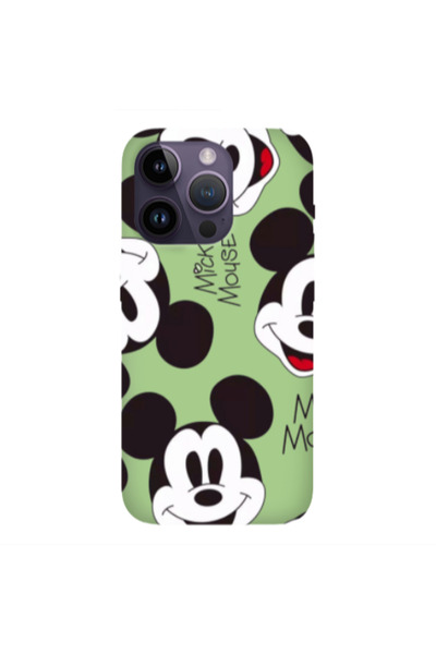 Other Apple iPhone 14 Pro Max Mickey Mouse Light Green Colored Silicone TPU Θήκη