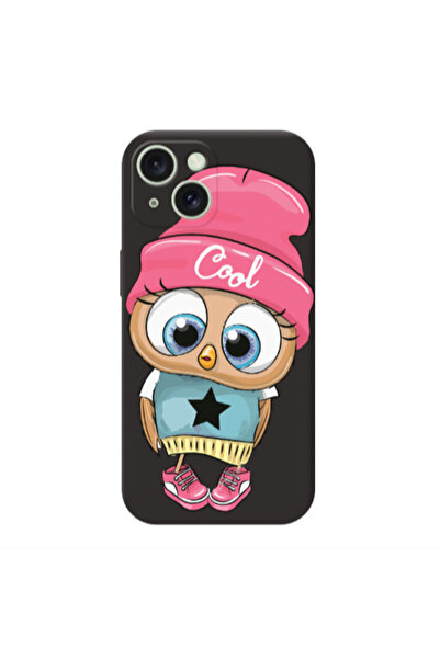 Other Apple iPhone 15 Plus Cool Star Black Colored Silicone TPU Θήκη