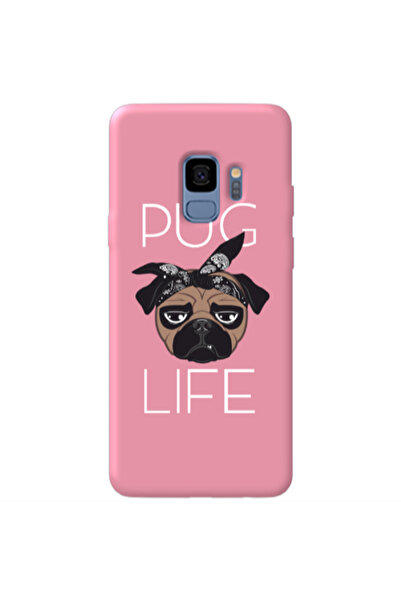 Other Samsung S9 Plus Pug Life Pink Colored Silicone TPU Θήκη