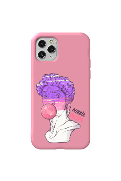 Other Apple iPhone 11 Pro Pin Bubble Pink Colored Silicone TPU Θήκη