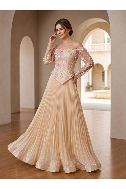GORI FASHION Elegant Pleated Crinkle Dress