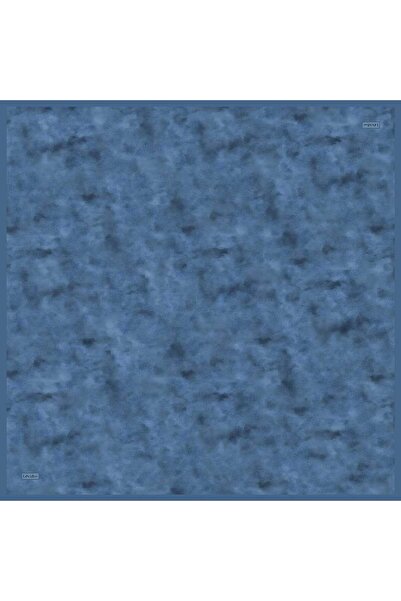 Levidor Indigo Vintage Pattern Twill Silk Scarf