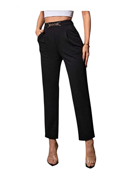 OEM Women's trousers, elegant, black, size M