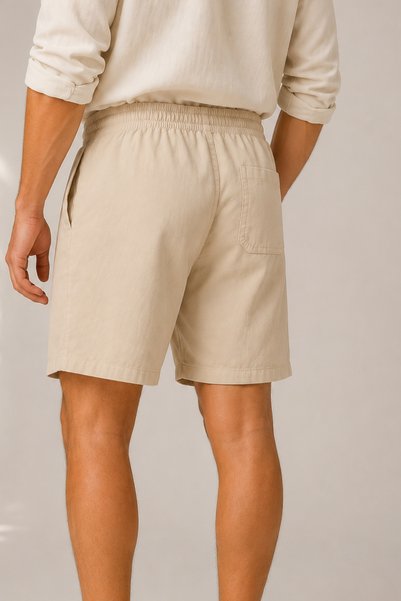 Oxmen Avant Garde Linen Shorts Summer Premium Quality Anti-Sweat Anti-Show-Through Breathable Fabric