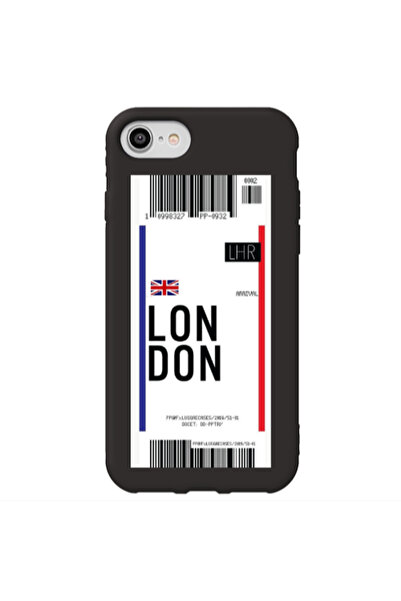 Other Apple iPhone 7 London Arrival Black Colored Silicone TPU Θήκη