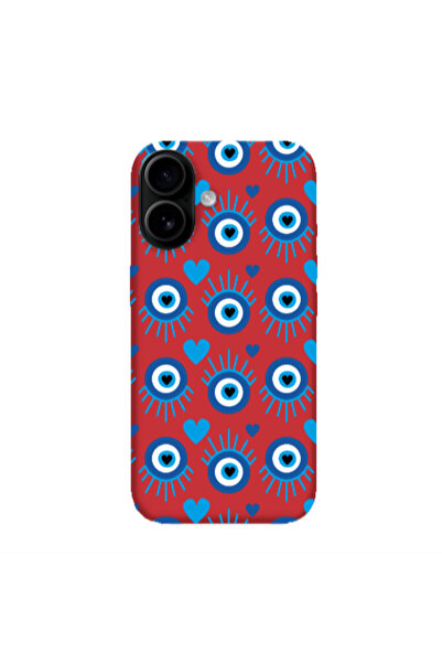 Other Apple Iphone 16 plus Heart Eye Red Colored Silicone TPU Θήκη