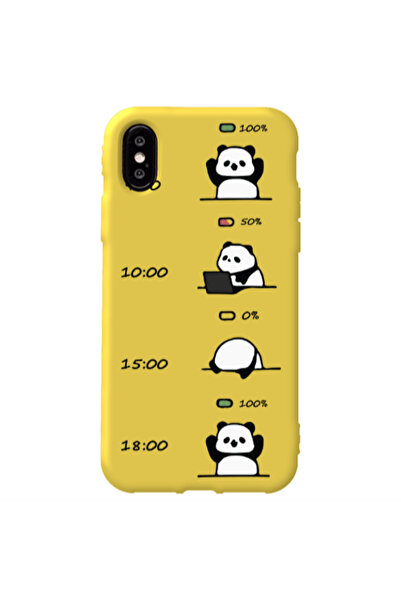Other Apple iPhone Xs Max My situation at work Yellow Colored Silicone TPU Θήκη