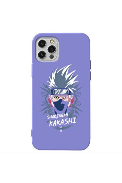 Other Apple iPhone 12 Pro Max Anime Mangoo Purple Colored Silicone TPU Θήκη