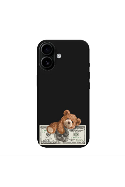 Other Apple Iphone 16 plus Money Style Black Colored Silicone TPU Θήκη