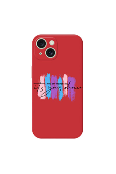 Other Apple iPhone 15 Plus One Day Or Day One Red Colored Silicone TPU Θήκη