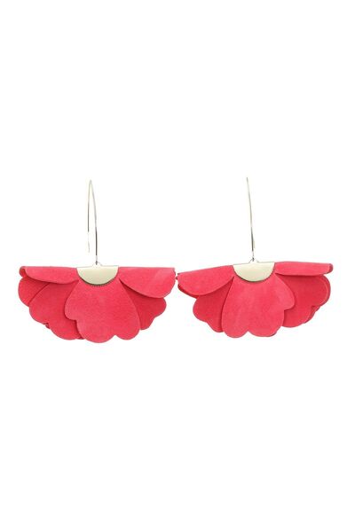 HAIArt Small Flower Earrings - Coral