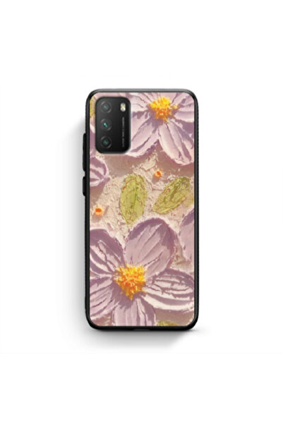 Other Xiaomi Poco M3 Daisy picture Black Glossy Θήκη