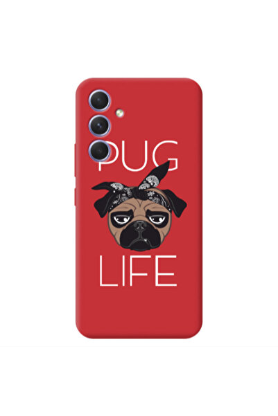 Other Samsung A55 Pug Life Red Colored Silicone TPU Θήκη