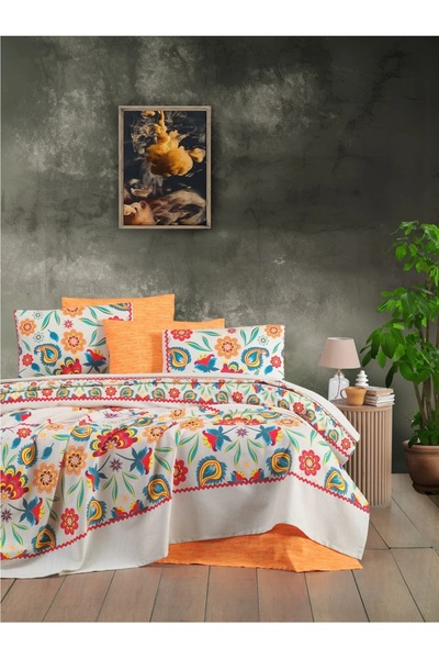 Romans Double Patterned Cotton Single Pique -200X230 cm